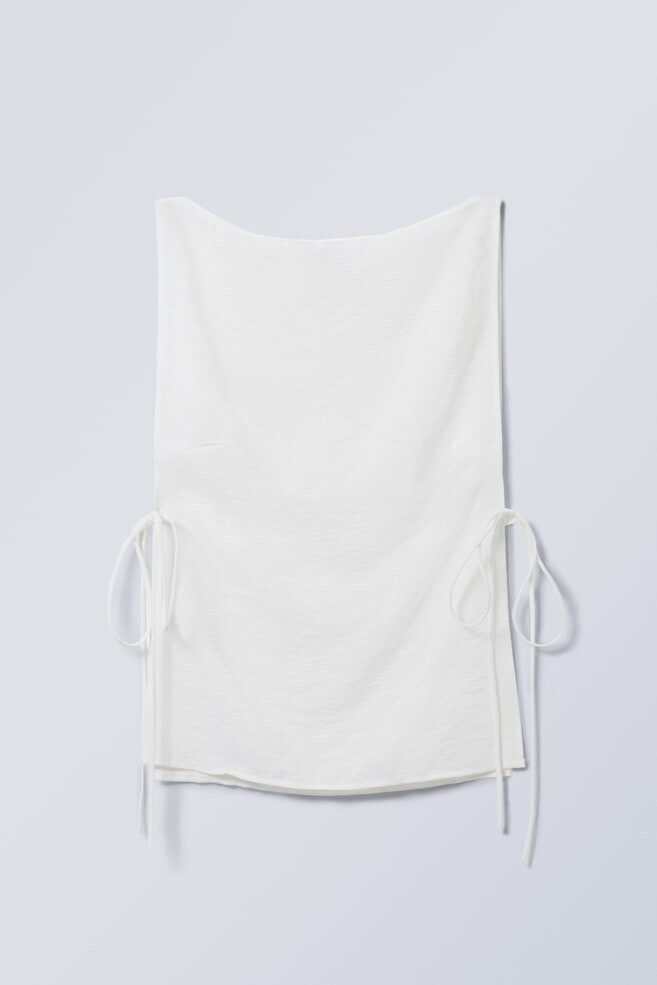 Топ без рукавов с вырезом лодочкой и завязками Weekday, белый
Топ без рукавов с вырезом лодочкой и завязками Weekday, белый