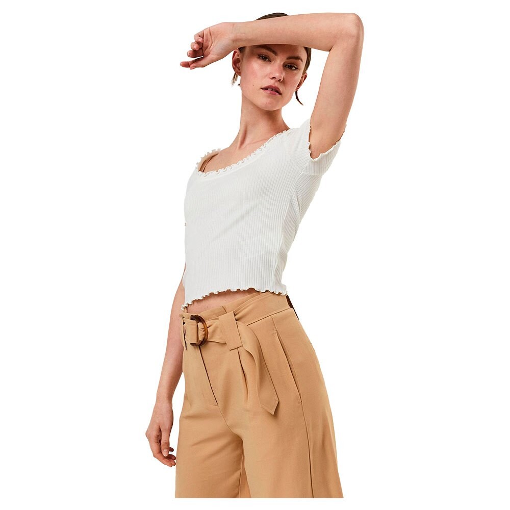 Топ Vero Moda Polly Sb5 Short Sleeve, белый 
Топ Vero Moda Polly Sb5 Short Sleeve, белый