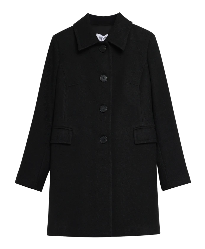 Пальто прямого кроя с рубашечным воротником Kaos, черный
Пальто прямого кроя с рубашечным воротником Kaos, черный