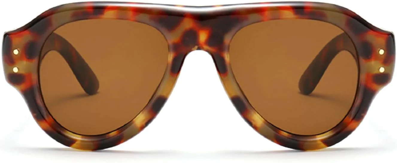 Большие солнцезащитные очки-пилот для женщин в стиле ретро 70-х, толстая оправа, декоративная отделка, защита от солнца UV400 для вождения mincl, Leopard
Большие солнцезащитные очки-пилот для женщин в стиле ретро 70-х, толстая оправа, декоративная отделка, защита от солнца UV400 для вождения mincl, Leopard