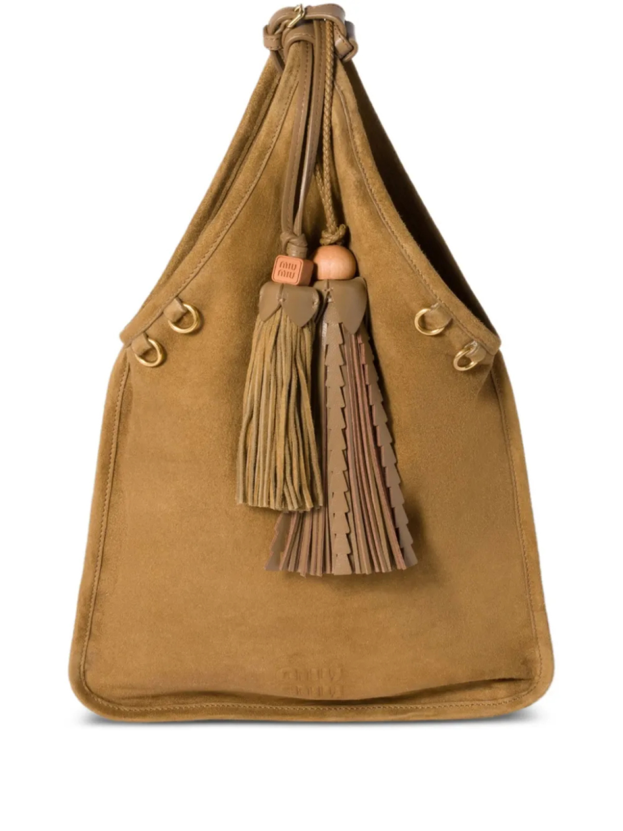 Miu Miu сумка на плечо с кисточкой, коричневый
Miu Miu сумка на плечо с кисточкой, коричневый