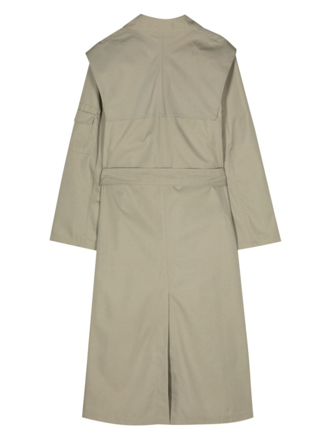 Forte Forte двубортное пальто с поясом, зеленый 
Forte Forte двубортное пальто с поясом, зеленый