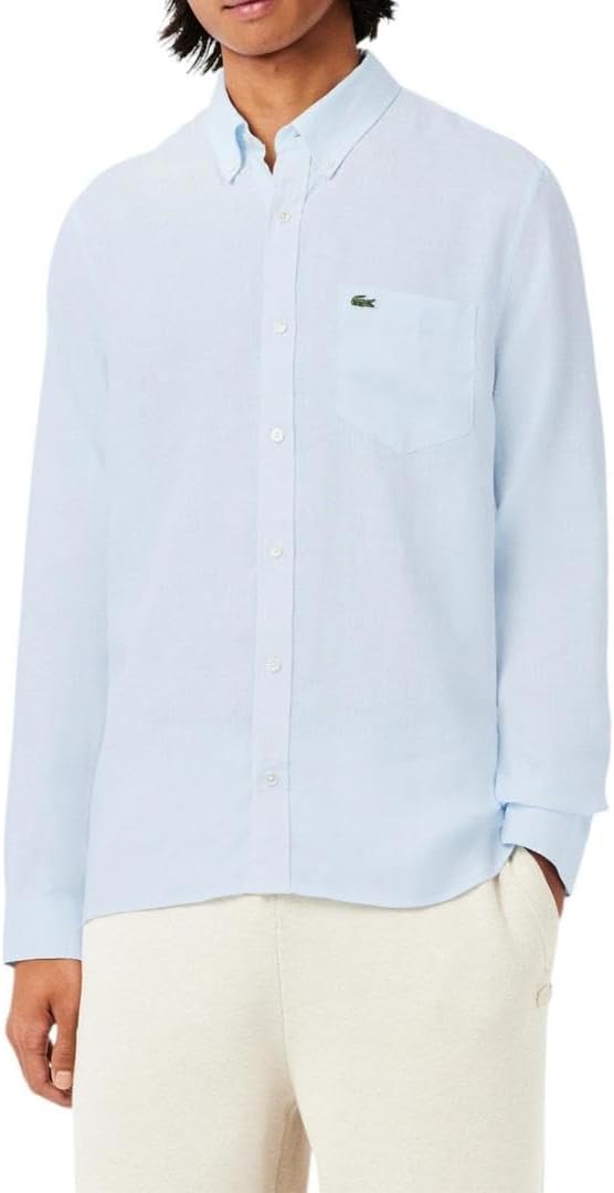Lacoste мужская повседневная рубашка на пуговицах Regular Fit из льна, Rill
Lacoste мужская повседневная рубашка на пуговицах Regular Fit из льна, Rill