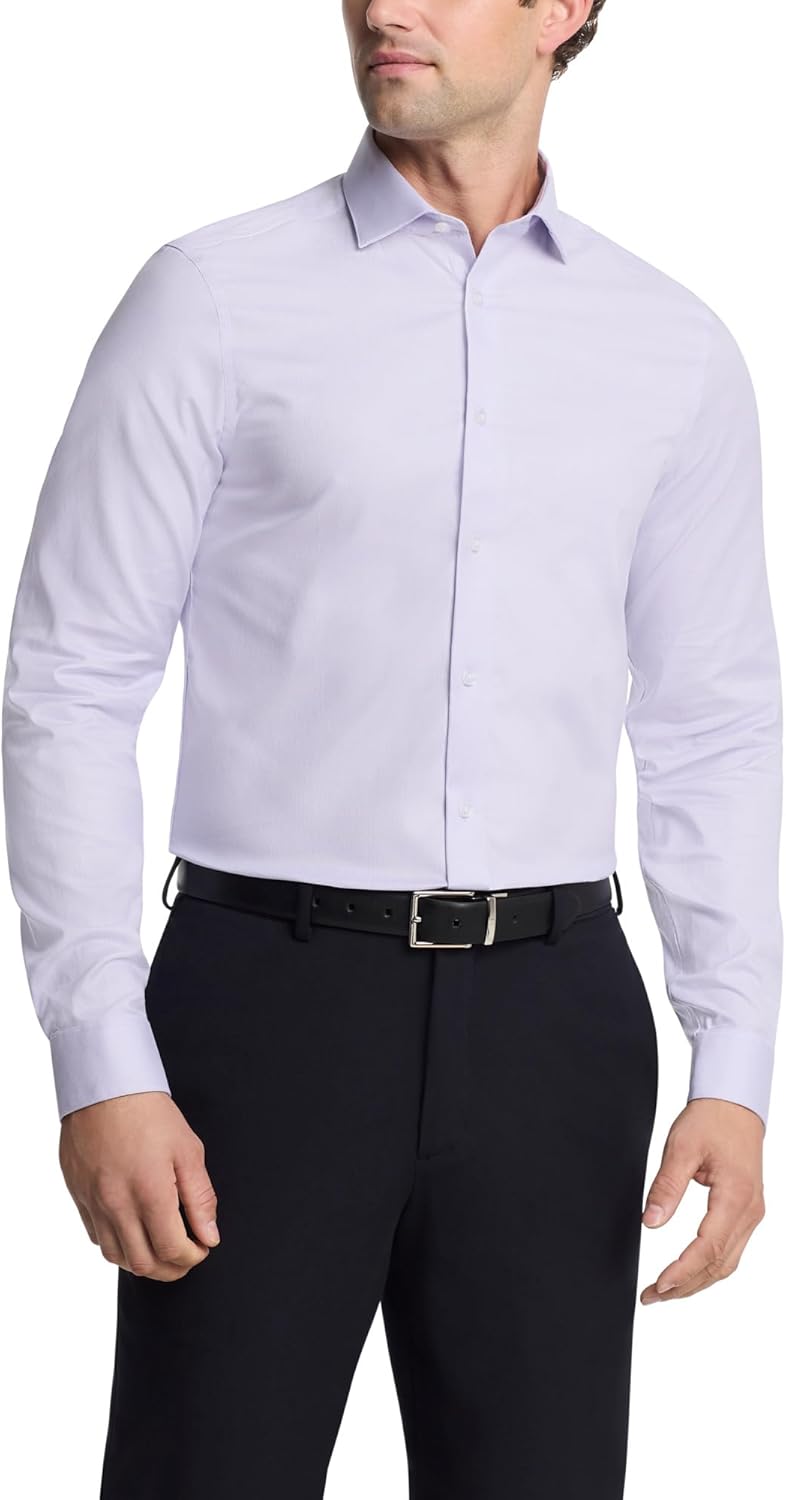 Мужская рубашка Calvin Klein, облегающая, нескользящая, однотонная, Soft Lilac
Мужская рубашка Calvin Klein, облегающая, нескользящая, однотонная, Soft Lilac