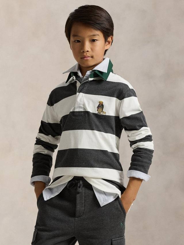Детская поло в рубчик с полосками в стиле регби Ralph Lauren, Windsor Heather
Детская поло в рубчик с полосками в стиле регби Ralph Lauren, Windsor Heather