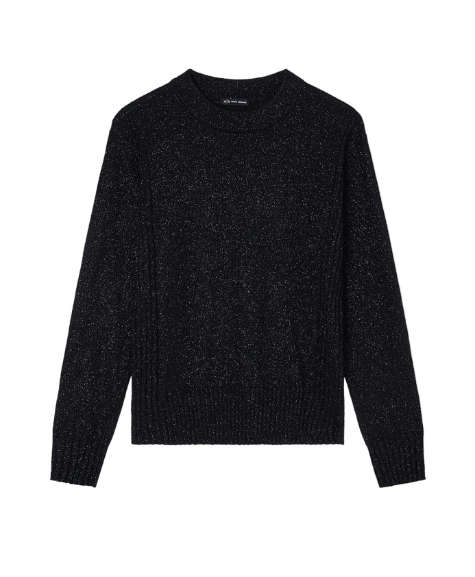 Свитер с круглым вырезом и стандартным кроем Armani Exchange, черный
Свитер с круглым вырезом и стандартным кроем Armani Exchange, черный