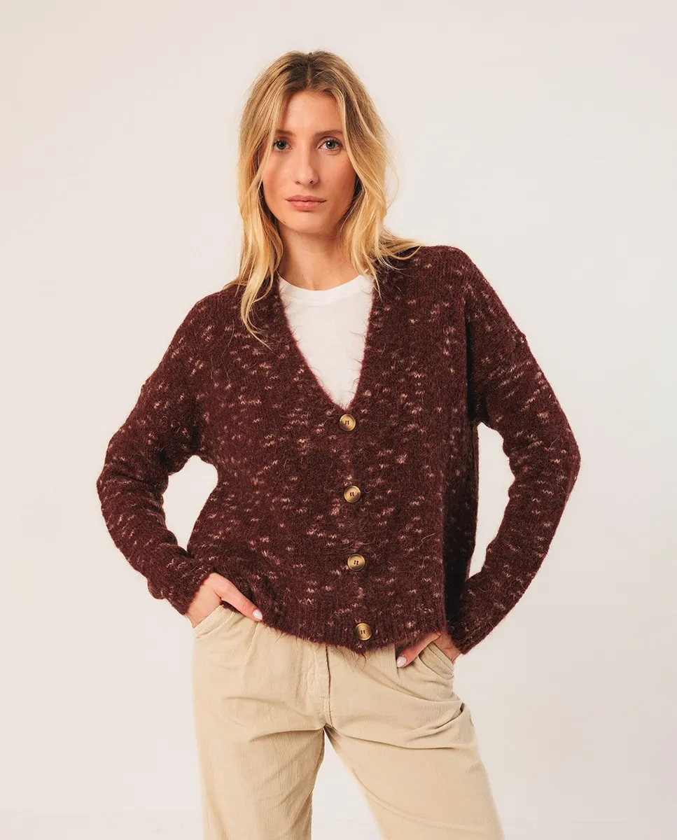 Женская куртка с длинным рукавом и V-образным вырезом Indi & Cold, фиолетовый
Женская куртка с длинным рукавом и V-образным вырезом Indi & Cold, фиолетовый