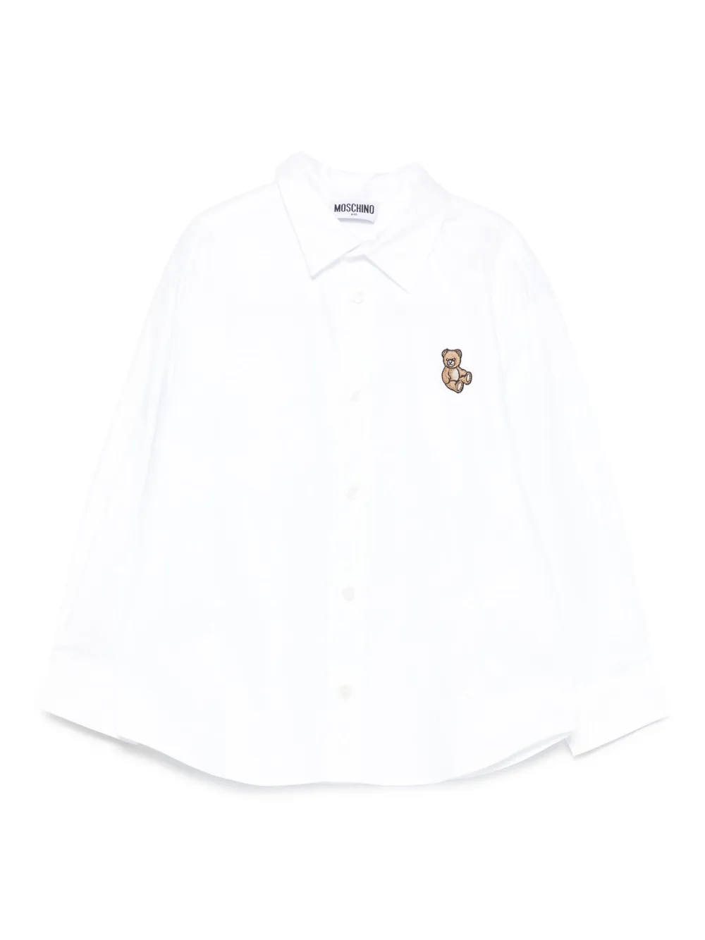 Рубашка с вышивкой Тедди Moschino Kids, белый
Рубашка с вышивкой Тедди Moschino Kids, белый