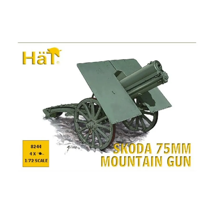 75-мм горная пушка Skoda, Historical Plastic Military Figures - WWI (1:72) (Hat Industries)
75-мм горная пушка Skoda, Historical Plastic Military Figures - WWI (1:72) (Hat Industries)