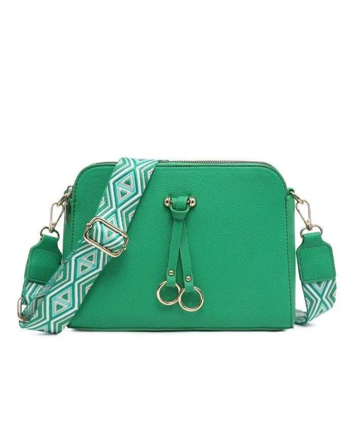 Сумка через плечо из парусины с тремя секциями на молнии JFY, зеленый
Сумка через плечо из парусины с тремя секциями на молнии JFY, зеленый