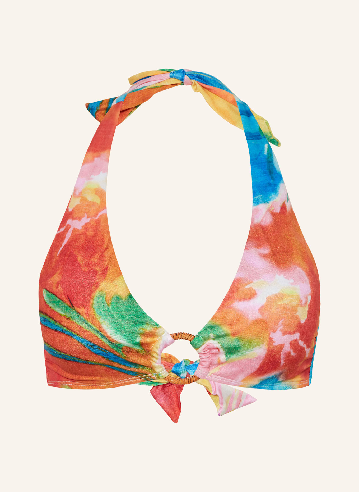 Верх бикини с вырезом халтерне, сконструированный с райским цветочным узором Lauren Ralph Lauren, мультиколор
Верх бикини с вырезом халтерне, сконструированный с райским цветочным узором Lauren Ralph Lauren, мультиколор