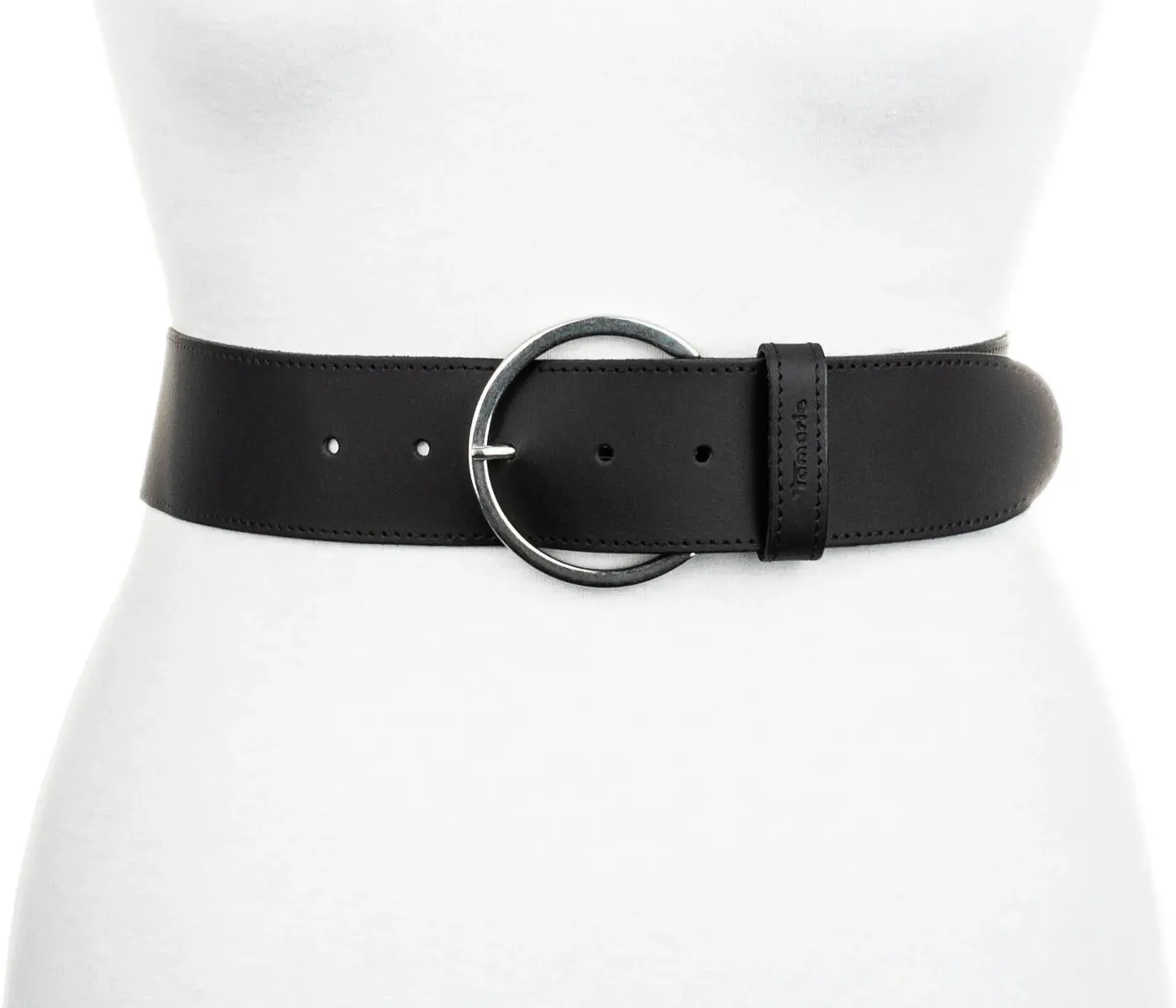 Кожаный ремень Tamaris, круглый крой для лучшей посадки, черный
Кожаный ремень Tamaris, круглый крой для лучшей посадки, черный