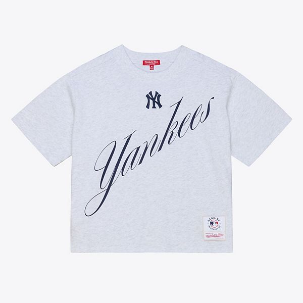 Женская футболка New York Yankees с принтом и укороченным кроем в цвете heather gray Mitchell & Ness
Женская футболка New York Yankees с принтом и укороченным кроем в цвете heather gray Mitchell & Ness