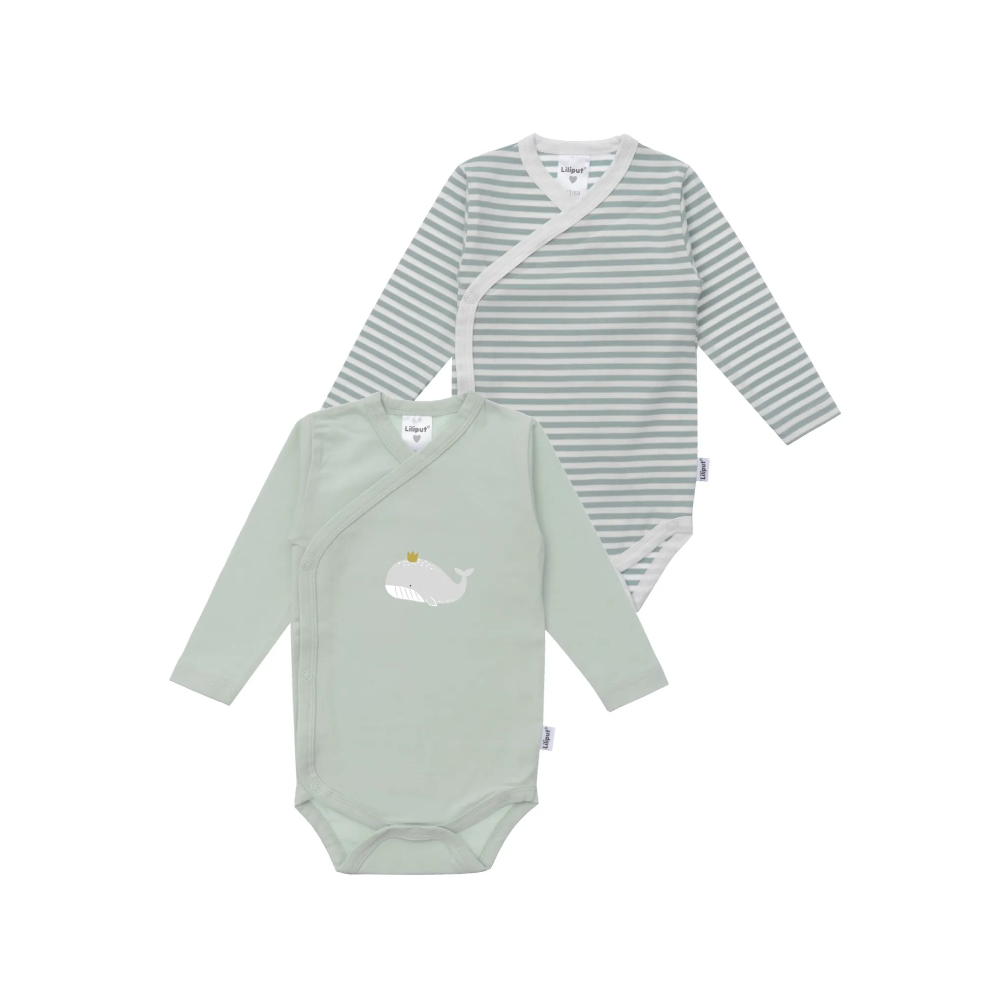 Боди Liliput «Кит», двойная упаковка с практичными кнопками, светло-зеленый
Боди Liliput «Кит», двойная упаковка с практичными кнопками, светло-зеленый