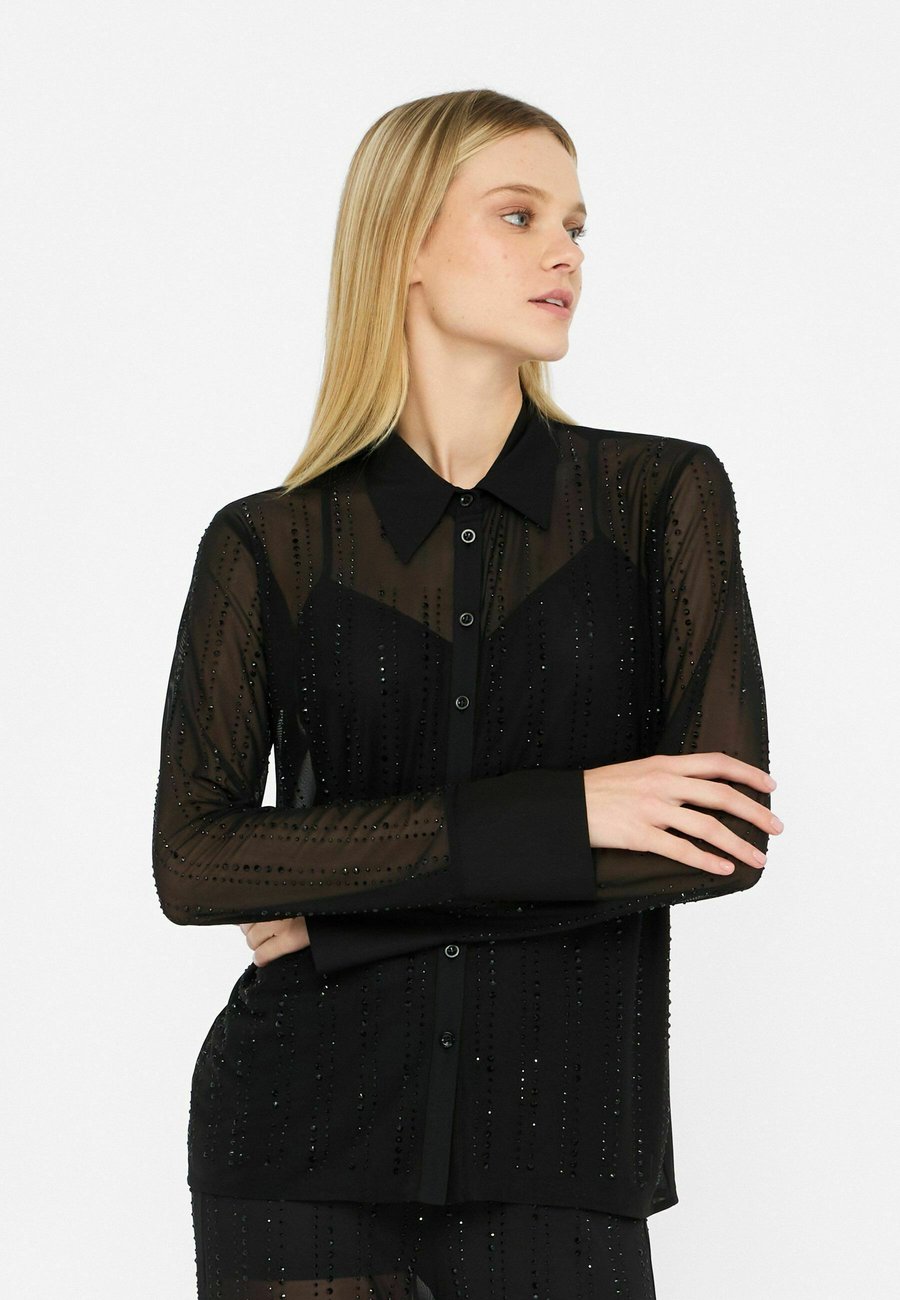 Блуза LIU JO Button-down blouse, Black
Блуза LIU JO Button-down blouse, Black