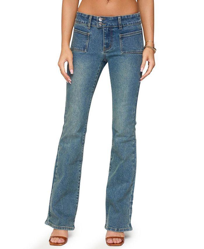 Маттеа Узкие Низкие Джинсы с Расклешенными Штанинами в Голубом Оттенке Edikted, синий
Маттеа Узкие Низкие Джинсы с Расклешенными Штанинами в Голубом Оттенке Edikted, синий