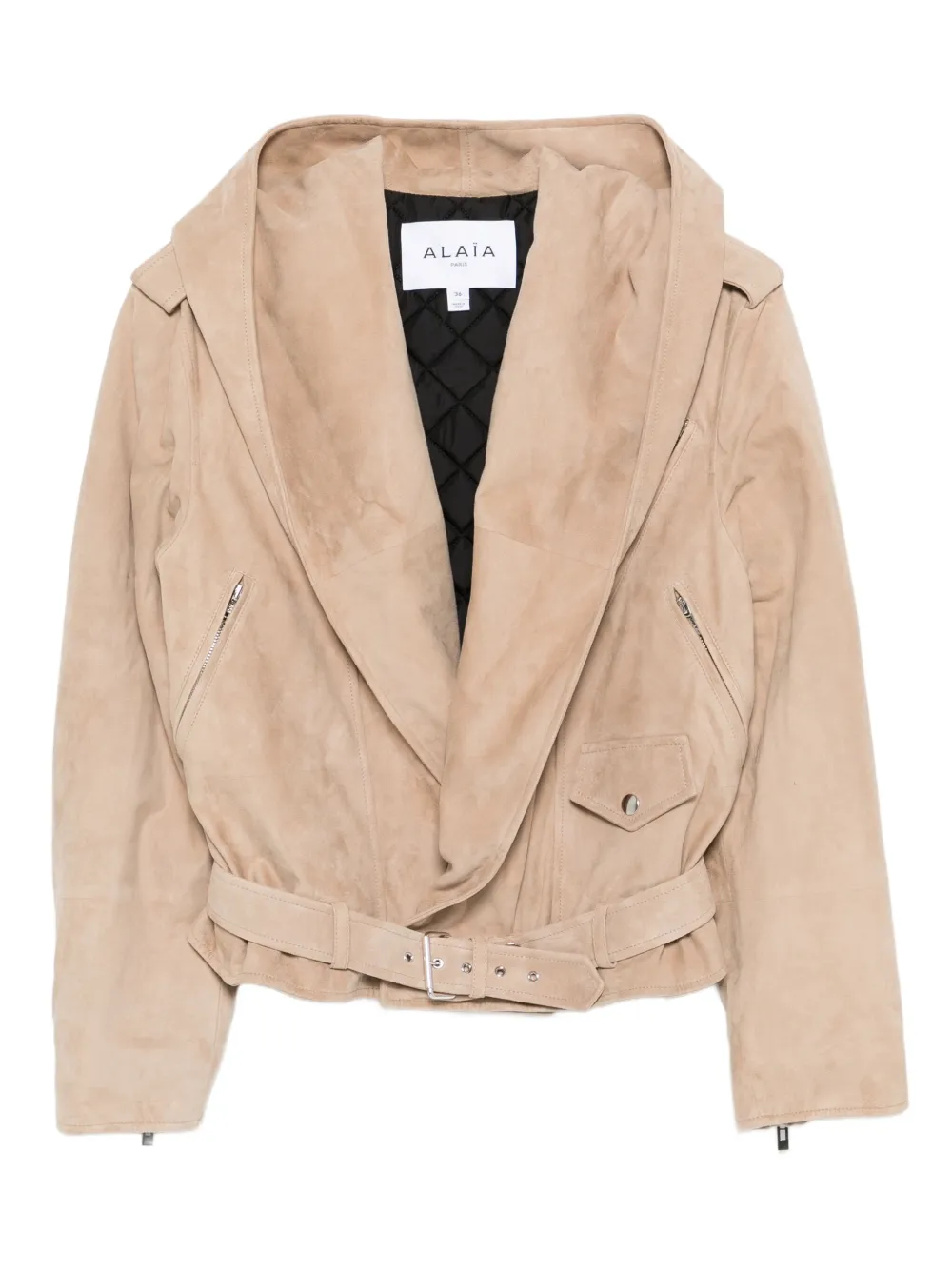 Куртка с капюшоном и поясом Alaïa, нейтральный
Куртка с капюшоном и поясом Alaïa, нейтральный
