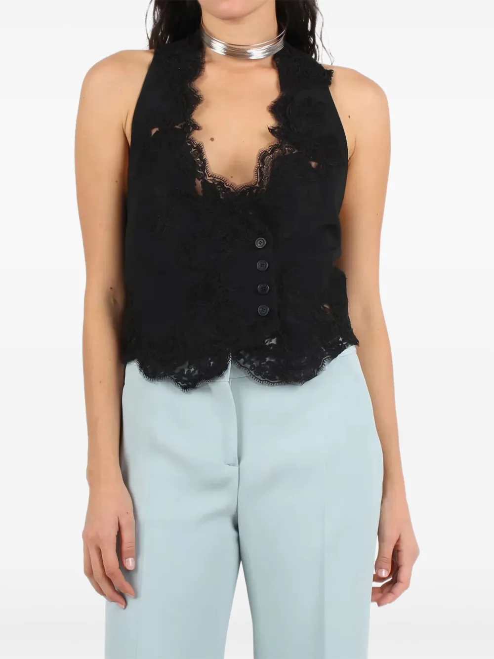 Топ с пряжкой Ermanno Scervino, черный
Топ с пряжкой Ermanno Scervino, черный