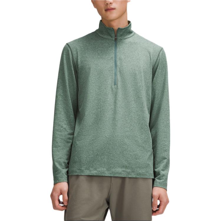 Мужской полу-зип худи Soft Jersey Lululemon, heathrow черный forest
Мужской полу-зип худи Soft Jersey Lululemon, heathrow черный forest