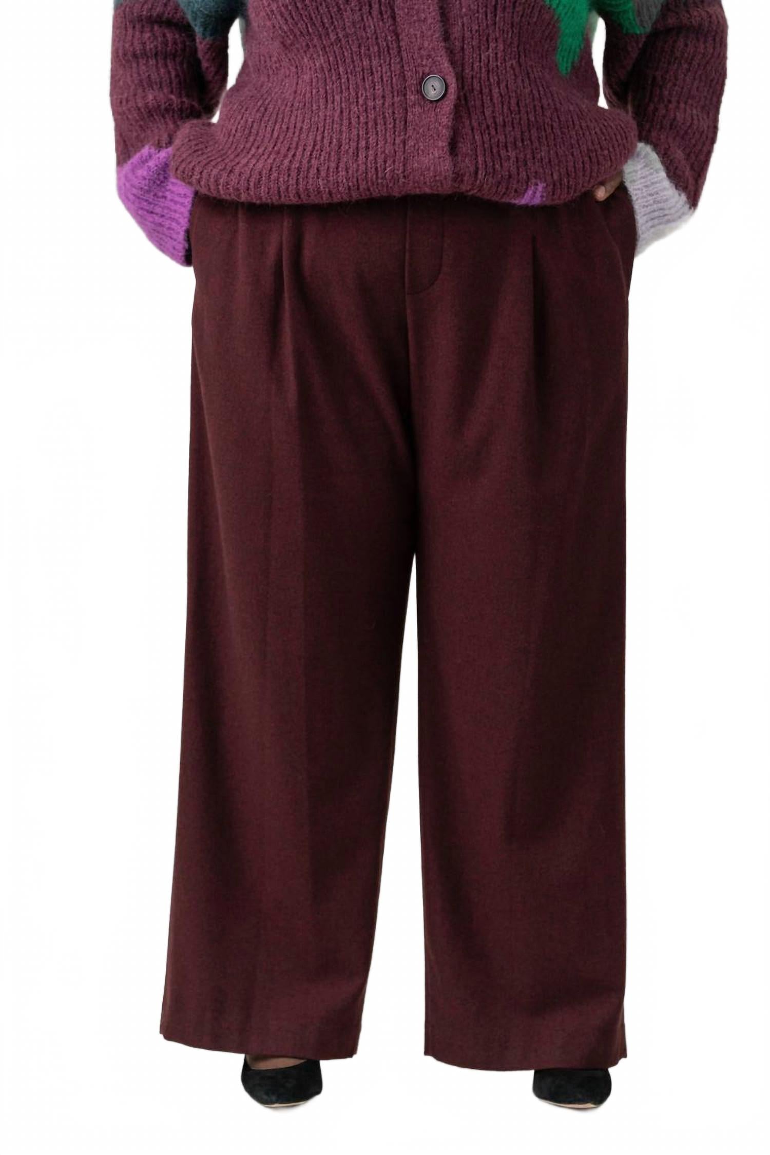 Фланелевые брюки на манжете плюс размера в насыщенном винном цвете Vince, Deep Wine
Фланелевые брюки на манжете плюс размера в насыщенном винном цвете Vince, Deep Wine