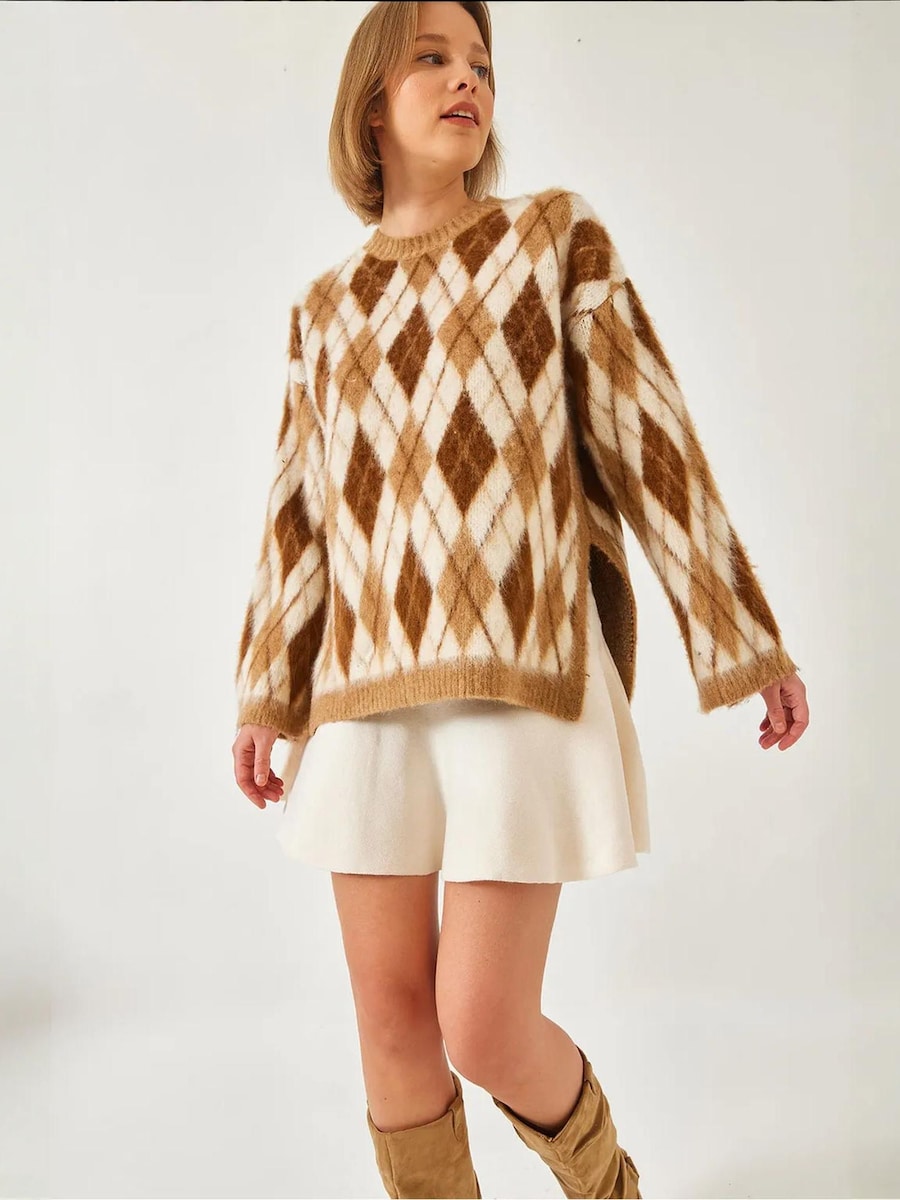 Свитер Bianco Lucci, кремовый/коричневый
Свитер Bianco Lucci, кремовый/коричневый