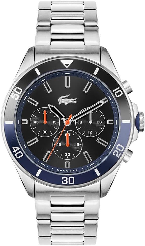 Lacoste Tiebreaker мужские хронограф часы - премиальный модный аксессуар, Silver/Black
Lacoste Tiebreaker мужские хронограф часы - премиальный модный аксессуар, Silver/Black