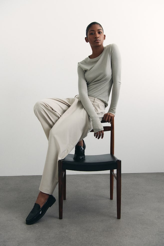 Широкие брюки H&M, серый
Широкие брюки H&M, серый