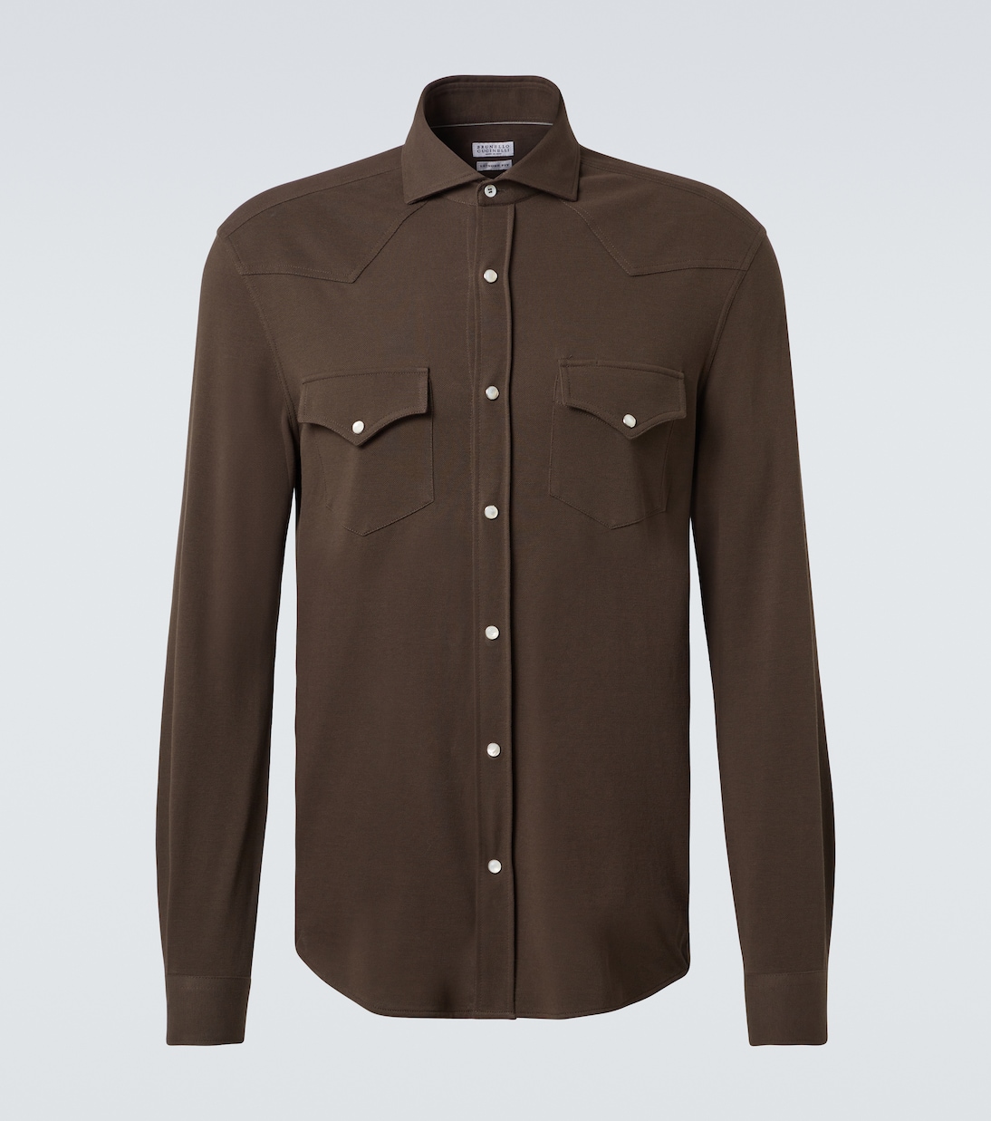 Хлопковая вестерн-рубашка Brunello Cucinelli, C2559
Хлопковая вестерн-рубашка Brunello Cucinelli, C2559