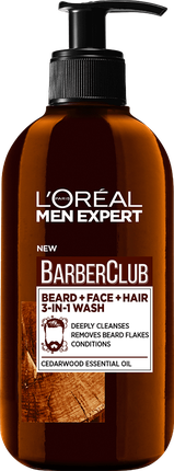 LOREAL Barber Club Средство для мытья волос Beard Face 3в1 с маслом кедра 250 мл L'Orea
LOREAL Barber Club Средство для мытья волос Beard Face 3в1 с маслом кедра 250 мл L'Orea