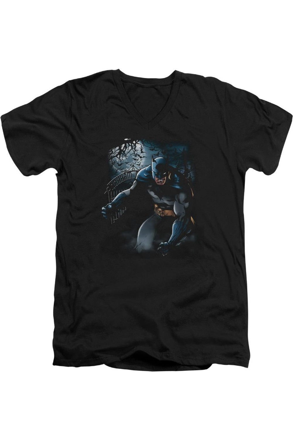 Футболка с коротким рукавом и V-образным вырезом для взрослых Batman Light Of The Moon Gildan, черный
Футболка с коротким рукавом и V-образным вырезом для взрослых Batman Light Of The Moon Gildan, черный