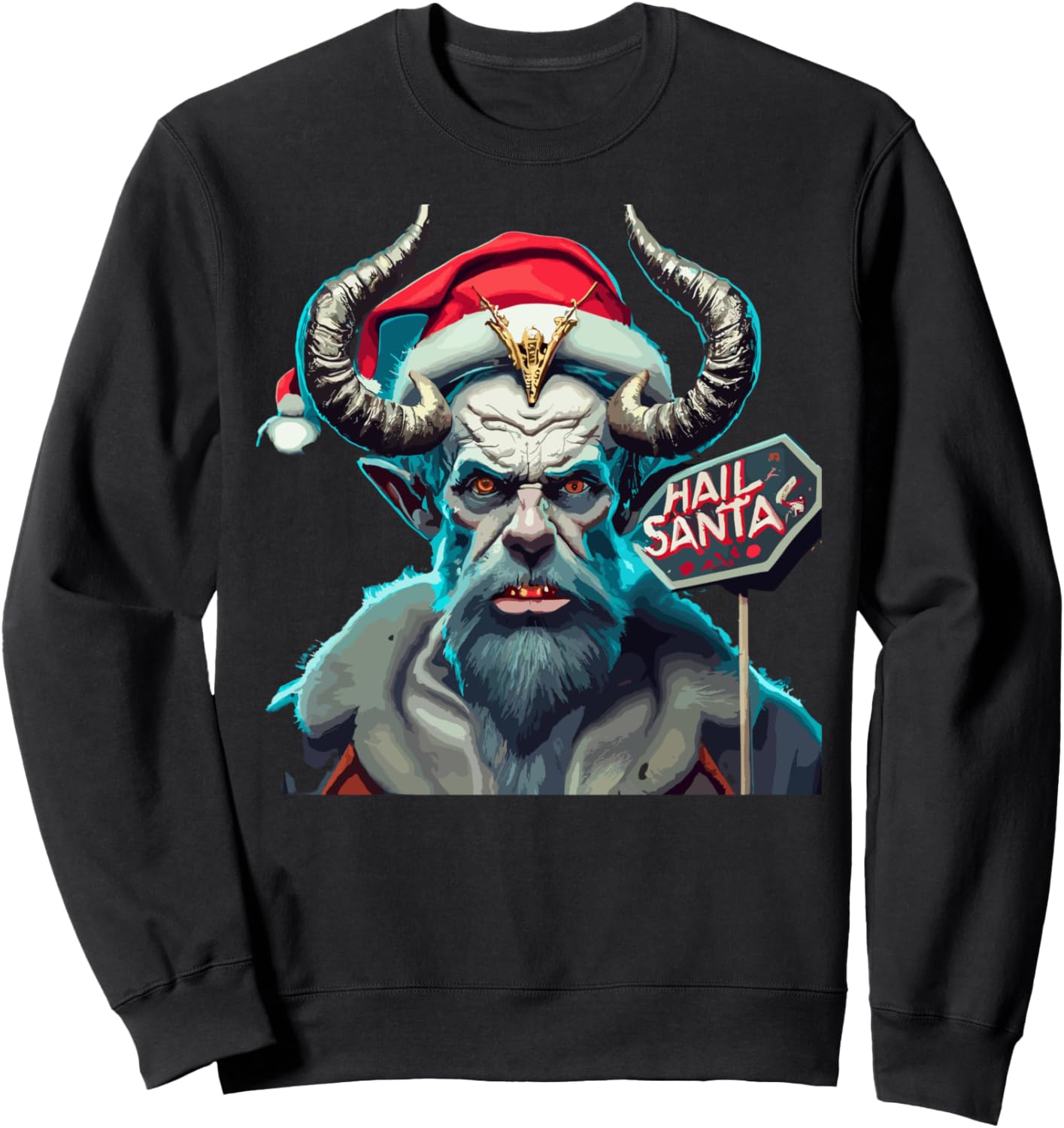 Привет, Санта! Уродливая рождественская толстовка с Крампусом Hail Santa Ugly Christmas, черный
Привет, Санта! Уродливая рождественская толстовка с Крампусом Hail Santa Ugly Christmas, черный