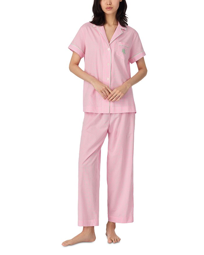 Ralph Lauren Цветочный комплект пижамы с коротким рукавом, отложным воротником и укороченными брюками Ralph Lauren, розовый
Ralph Lauren Цветочный комплект пижамы с коротким рукавом, отложным воротником и укороченными брюками Ralph Lauren, розовый