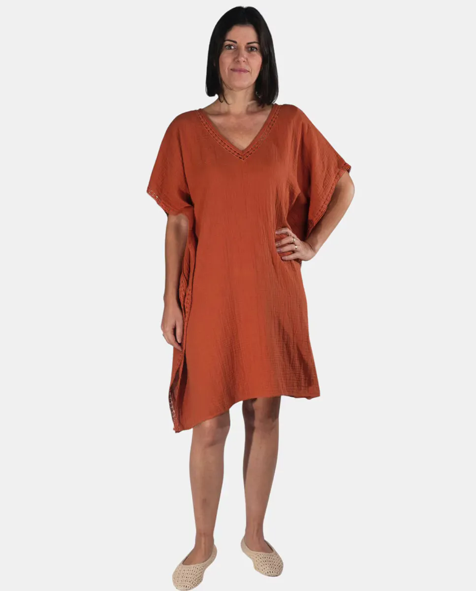 Однотонный кафтан Kbas, оранжевый
Однотонный кафтан Kbas, оранжевый