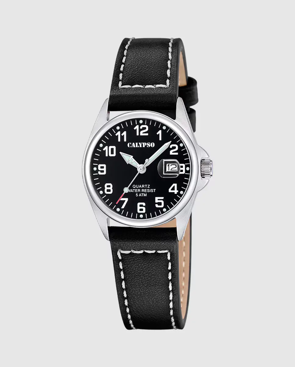 K5871/4 Базовые женские кожаные часы черного цвета Calypso
K5871/4 Базовые женские кожаные часы черного цвета Calypso