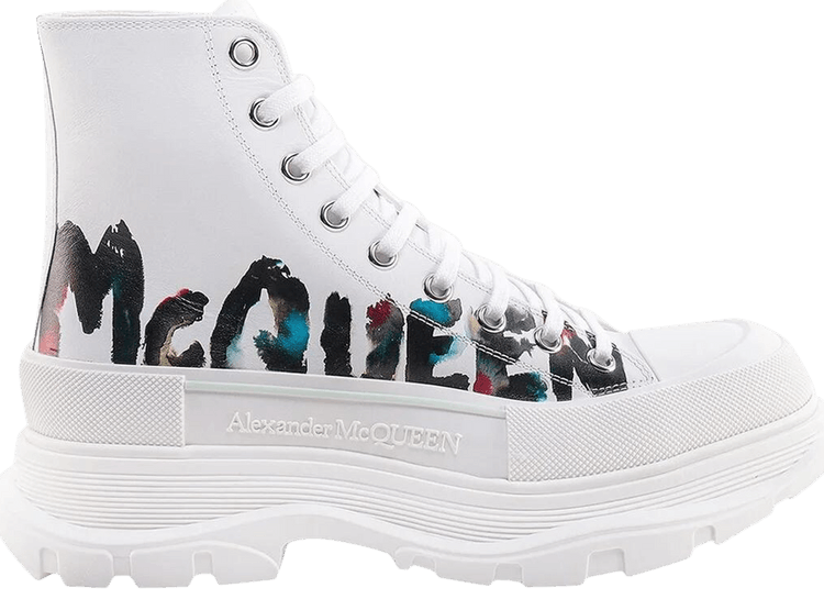 Ботинки Alexander McQueen Tread Slick Boot 'Graffiti Logo - White Multi-Color', белый
Ботинки Alexander McQueen Tread Slick Boot 'Graffiti Logo - White Multi-Color', белый