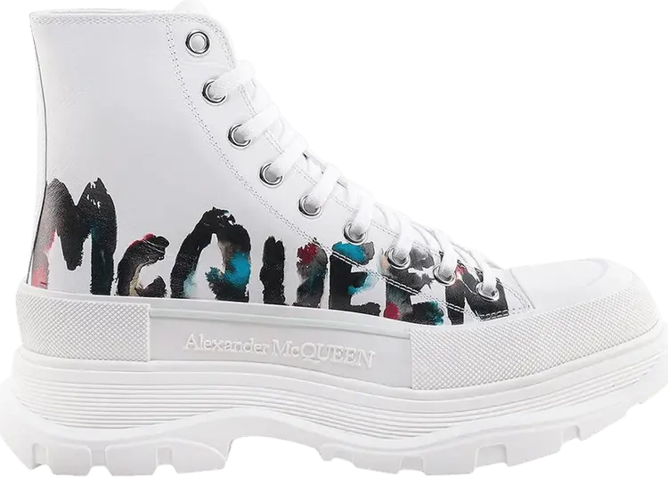 Ботинки Alexander McQueen Tread Slick Boot 'Graffiti Logo - White Multi-Color', белый
Ботинки Alexander McQueen Tread Slick Boot 'Graffiti Logo - White Multi-Color', белый