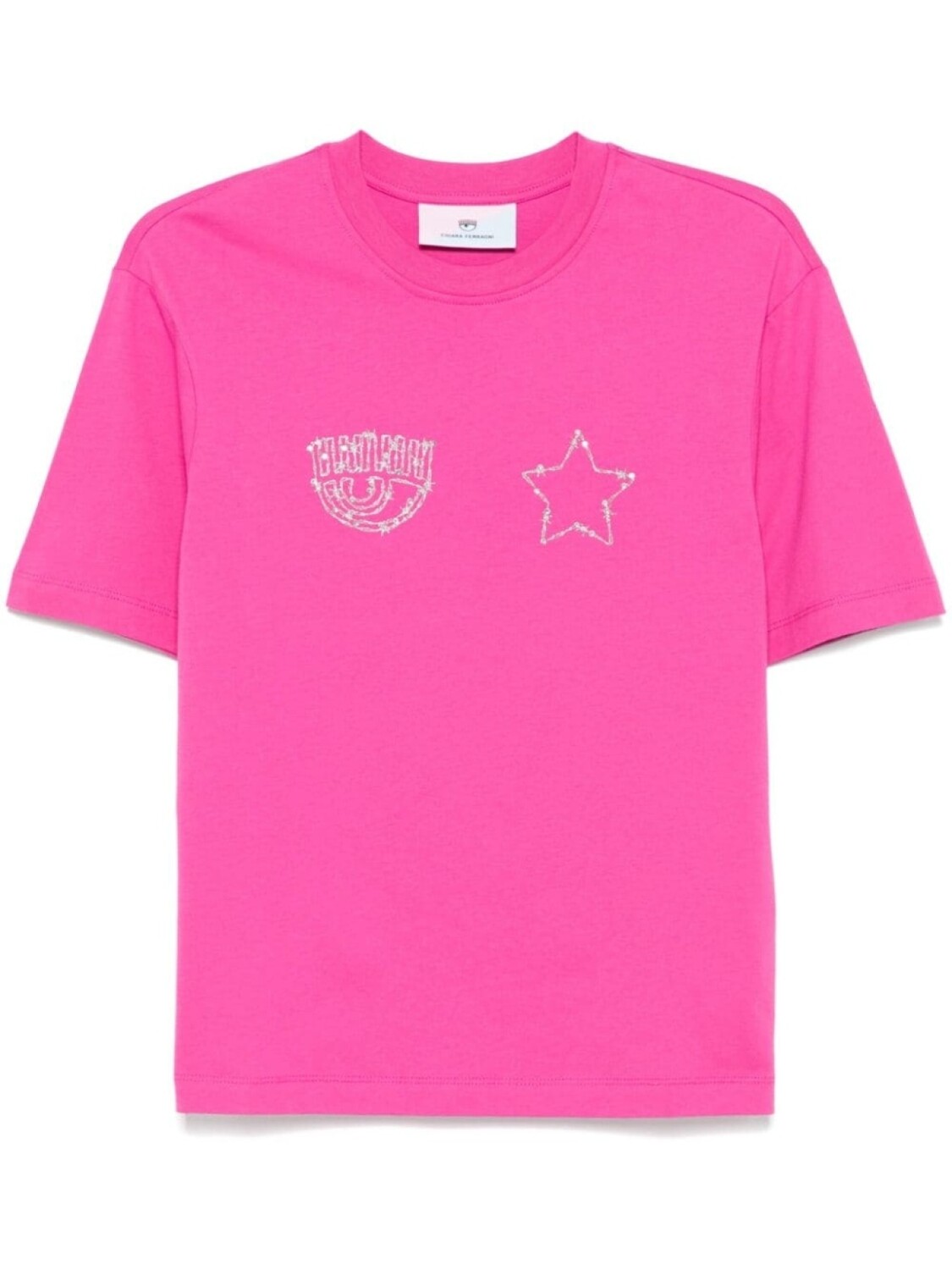 Футболка с круглым вырезом Chiara Ferragni, розовый
Футболка с круглым вырезом Chiara Ferragni, розовый