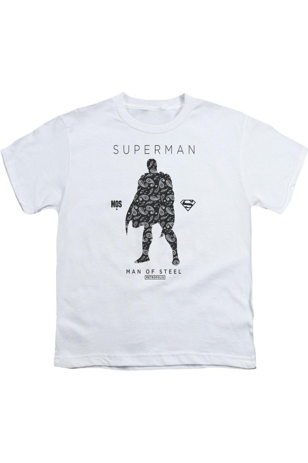 Футболка с коротким рукавом для подростков "Superman" в стиле пейсли с силуэтом Gildan, белый 
Футболка с коротким рукавом для подростков "Superman" в стиле пейсли с силуэтом Gildan, белый
