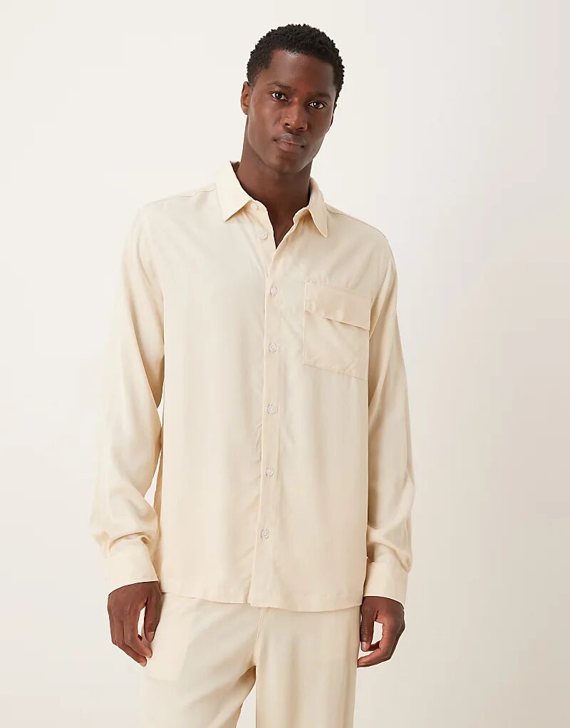 Рубашка ASOS DESIGN Coord, бежевого цвета
Рубашка ASOS DESIGN Coord, бежевого цвета