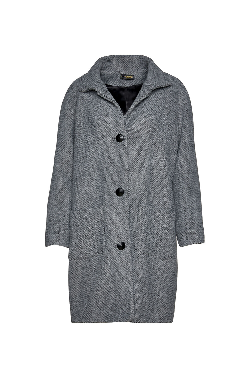 Пальто из смесовой шерсти от мода Conquista, серый
Пальто из смесовой шерсти от мода Conquista, серый