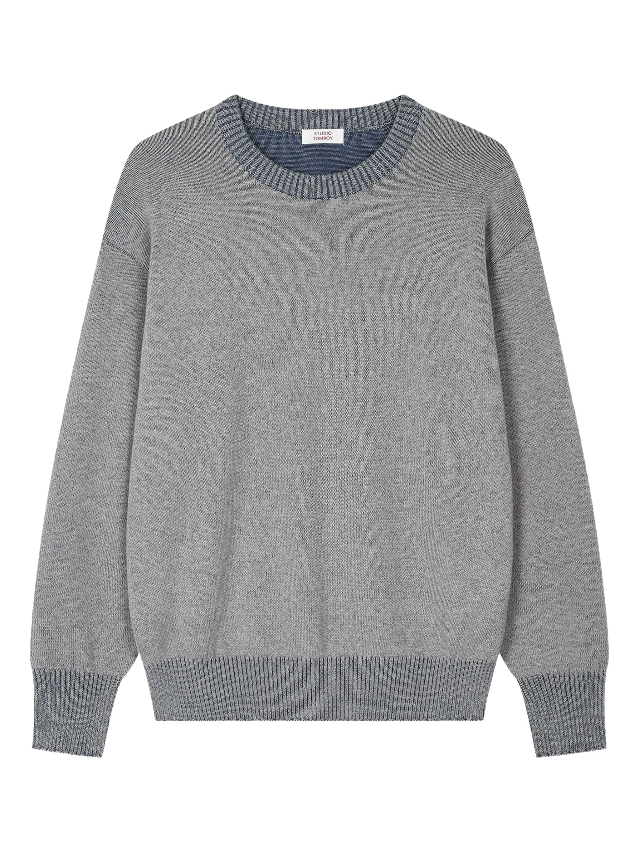 Свитер с контрастной отделкой Tomboy, серый
Свитер с контрастной отделкой Tomboy, серый