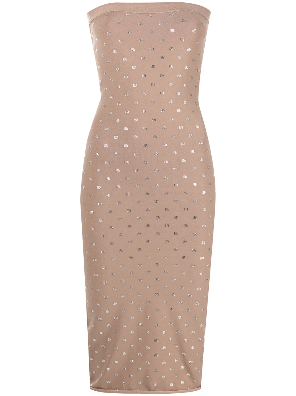 Облегающее платье-бандо с логотипом Alexander Wang, коричневый
Облегающее платье-бандо с логотипом Alexander Wang, коричневый