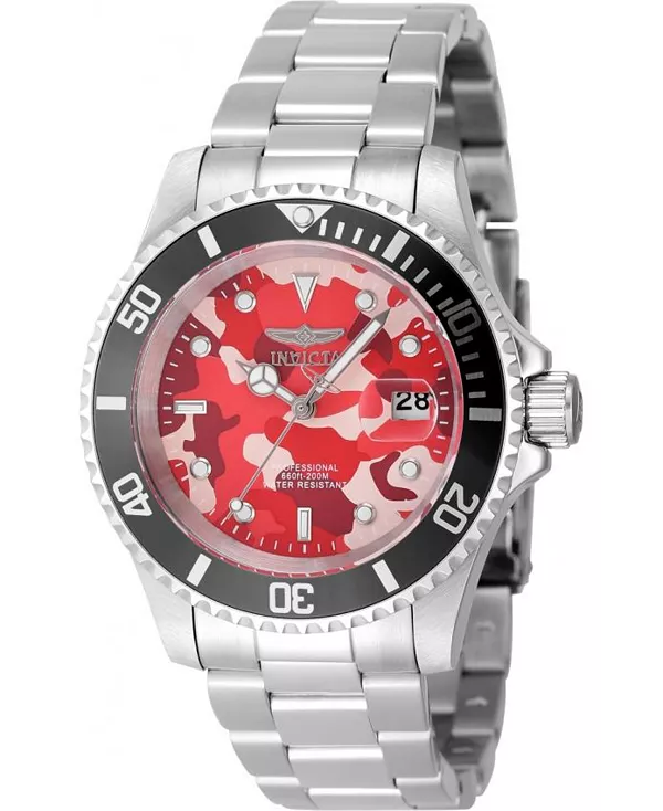 Мужские 48568 pro dive quartz 3 hand camouflage, розовые Invicta, silver
Мужские 48568 pro dive quartz 3 hand camouflage, розовые Invicta, silver