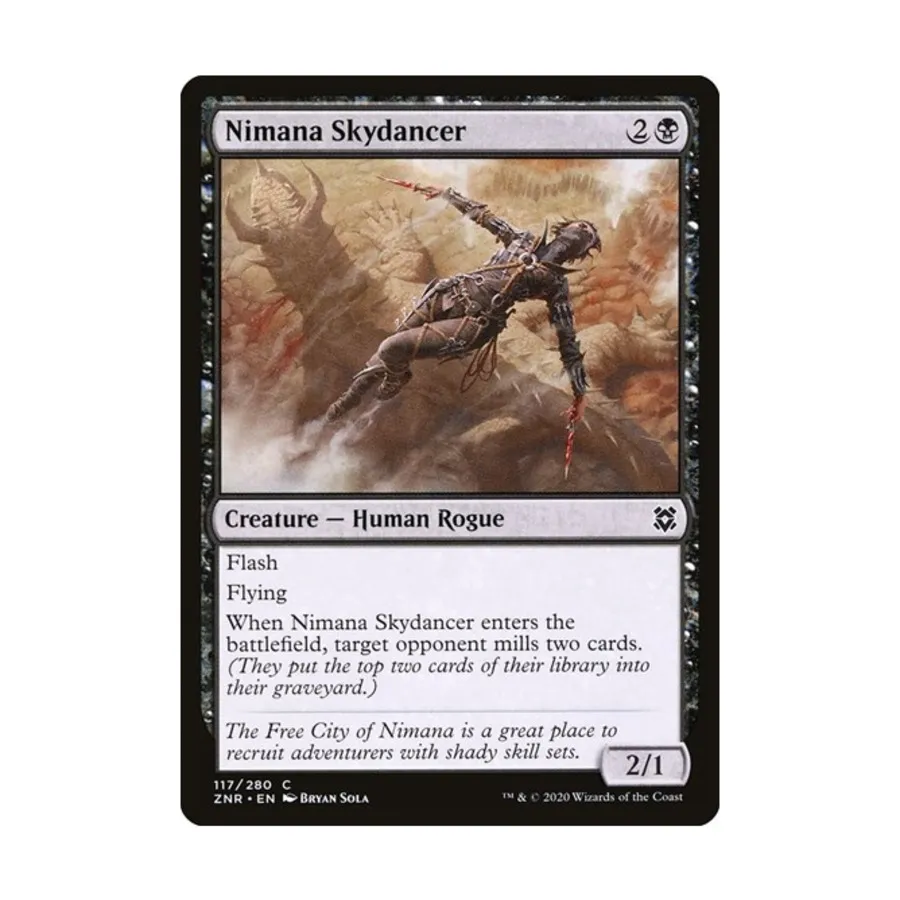 CCG Нимана Скайдансер (К), MTG - Zendikar Rising
CCG Нимана Скайдансер (К), MTG - Zendikar Rising