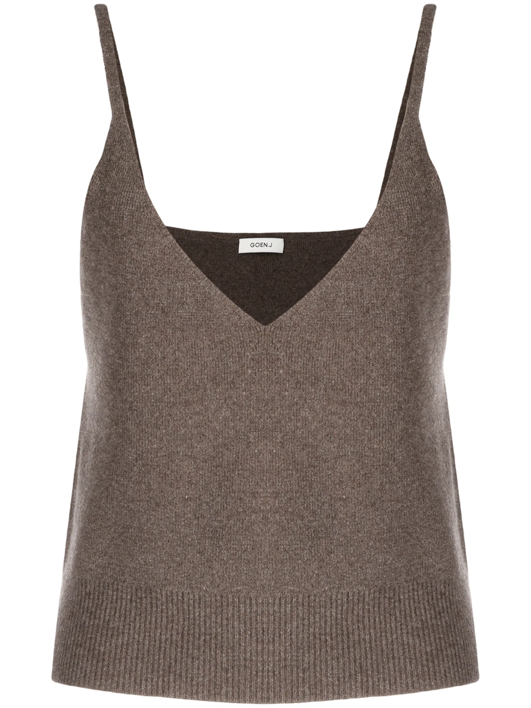 Кашемировый топ с V-образным вырезом Goen.J, коричневый
Кашемировый топ с V-образным вырезом Goen.J, коричневый