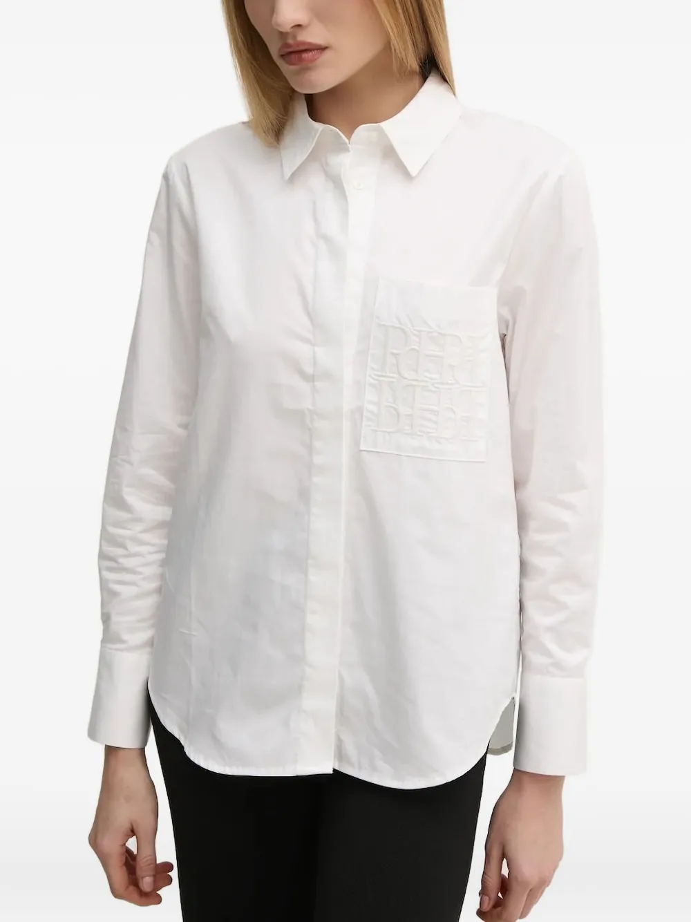 Рубашка с вышитым логотипом на кармане Pedro Del Hierro, белый
Рубашка с вышитым логотипом на кармане Pedro Del Hierro, белый