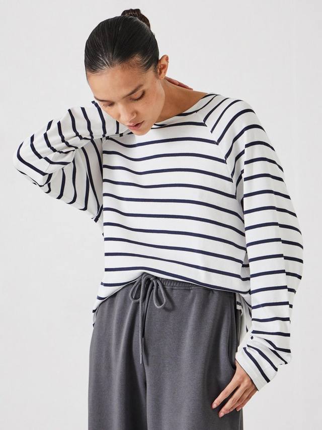 Хлопчатобумажный топ в полоску от матильды HUSH, цвет White/Navy
Хлопчатобумажный топ в полоску от матильды HUSH, цвет White/Navy