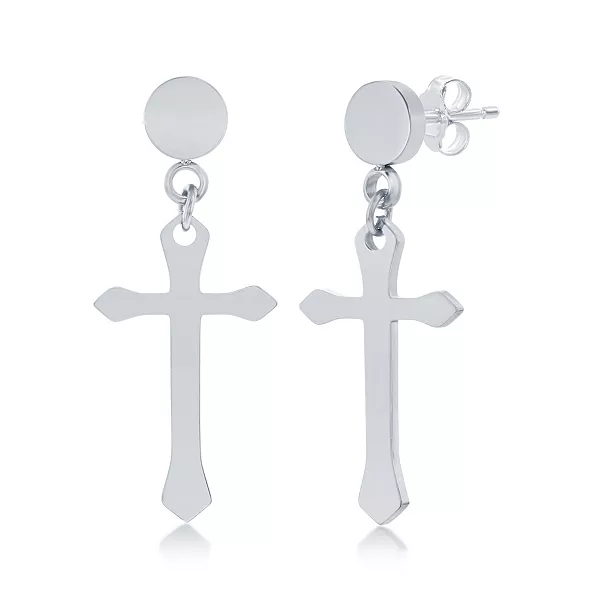 Серьги-Крестики из полированной нержавеющей стали Blackjack, silver
Серьги-Крестики из полированной нержавеющей стали Blackjack, silver