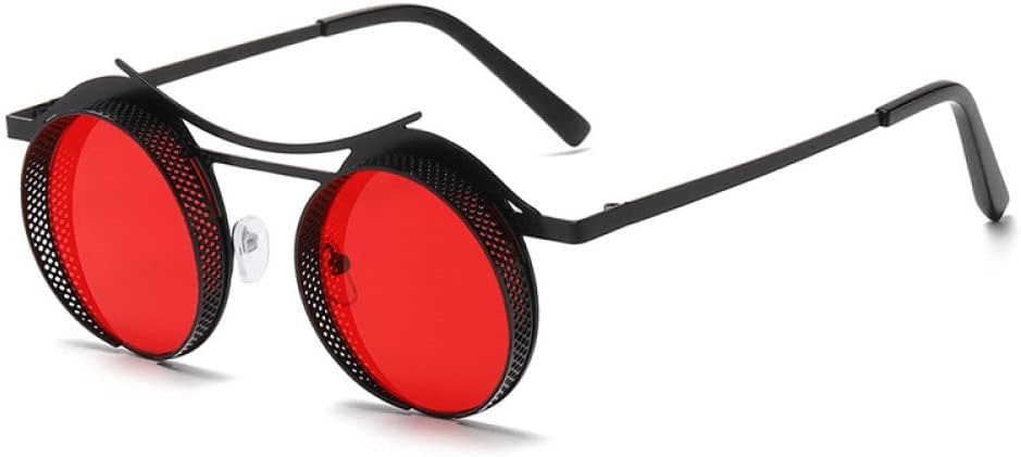 2027 - Круглые солнцезащитные очки в стиле стимпанк для женщин и мужчин, с металлической сеткой, оригинальные солнцезащитные очки, защитные очки UV400 для женщин MTZJH, One Color
2027 - Круглые солнцезащитные очки в стиле стимпанк для женщин и мужчин, с металлической сеткой, оригинальные солнцезащитные очки, защитные очки UV400 для женщин MTZJH, One Color