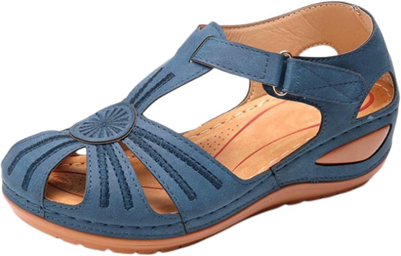 Женские сандалии на танкетке, летние нарядные, закрытый носок, пляжные бохо с ремешком на щиколотке, удобные сандалии-слипоны в стиле гладиатор Generic, синий
Женские сандалии на танкетке, летние нарядные, закрытый носок, пляжные бохо с ремешком на щиколотке, удобные сандалии-слипоны в стиле гладиатор Generic, синий